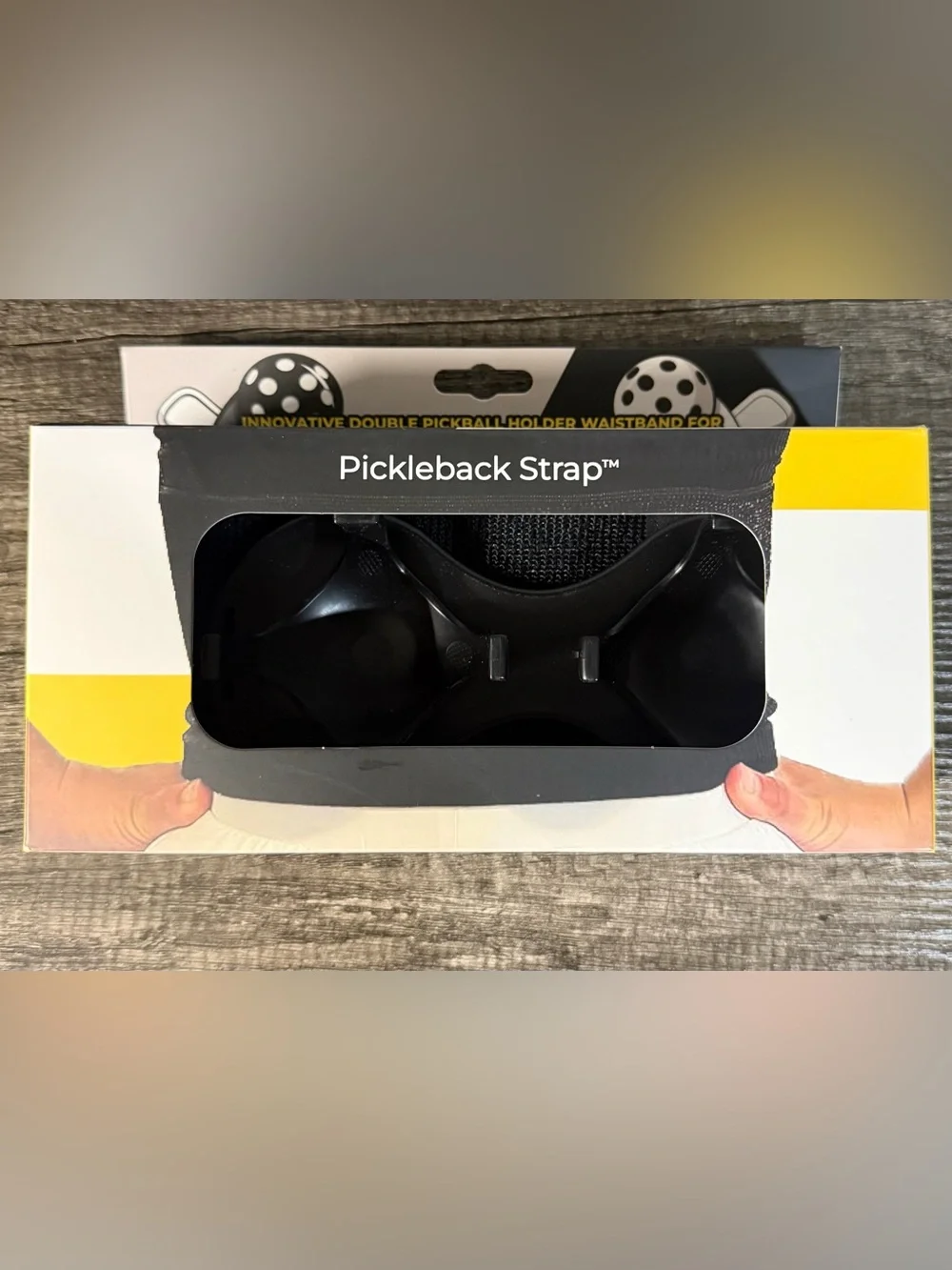 Black Double Pickleball Holder Waistband